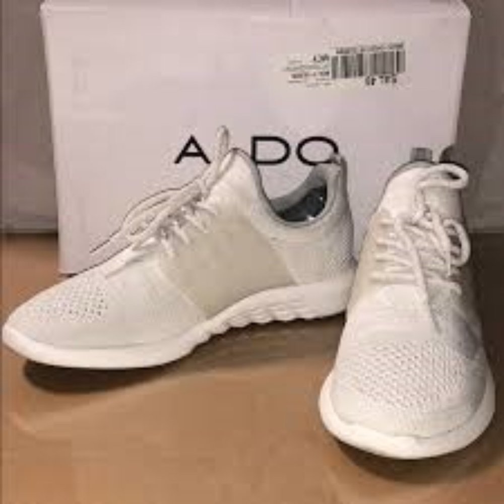 new Aldo sneakers running shoes size 6 MX.1 grey white